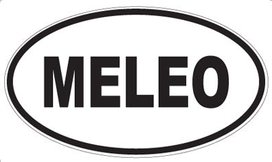 MELEO - Oval Sticker