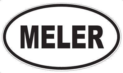 MELER - Oval Sticker