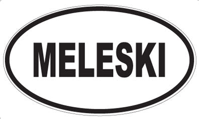 MELESKI - Oval Magnet