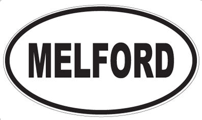 MELFORD - Oval Sticker