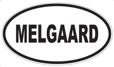 MELGAARD - Oval Sticker