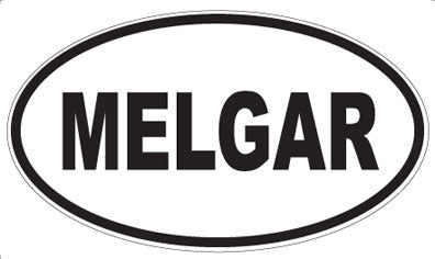 MELGAR - Oval Sticker