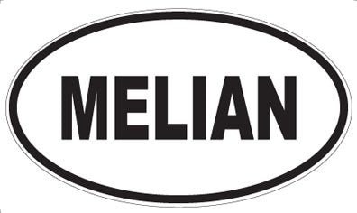 MELIAN - Oval Sticker