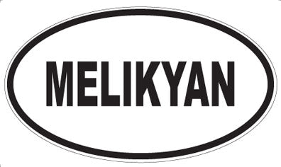 MELIKYAN - Oval Sticker