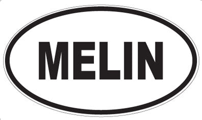 MELIN - Oval Sticker