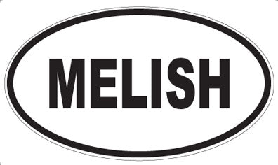 MELISH - Oval Sticker