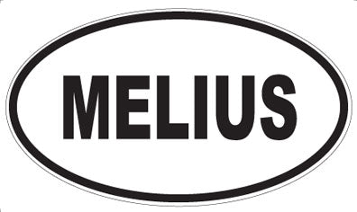 MELIUS - Oval Sticker