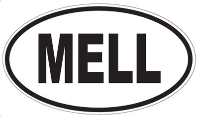 MELL - Oval Sticker