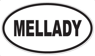 MELLADY - Oval Sticker