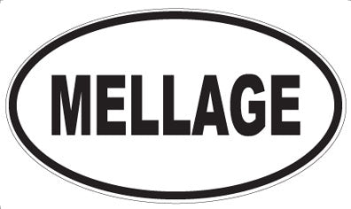 MELLAGE - Oval Sticker