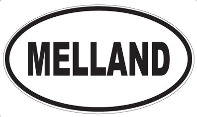 MELLAND - Oval Sticker