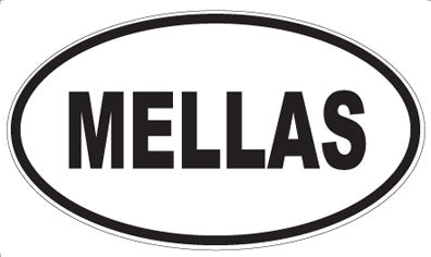 MELLAS - Oval Sticker