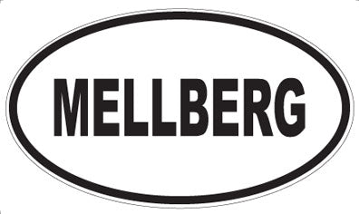 MELLBERG - Oval Sticker