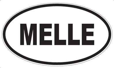 MELLE - Oval Sticker