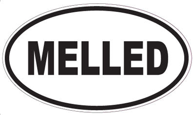 MELLED - Oval Sticker