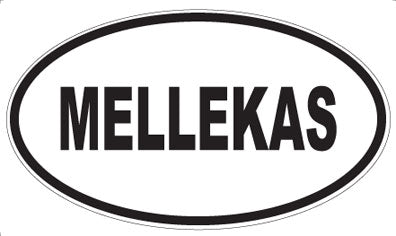 MELLEKAS - Oval Sticker
