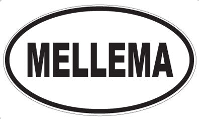 MELLEMA - Oval Sticker
