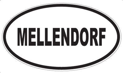 MELLENDORF - Oval Magnet