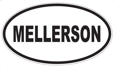 MELLERSON - Oval Sticker