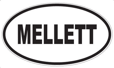 MELLETT - Oval Sticker