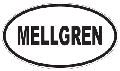 MELLGREN - Oval Magnet