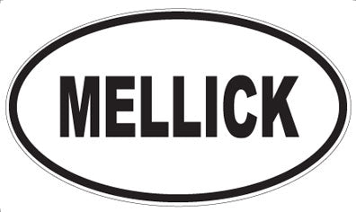 MELLICK - Oval Magnet