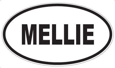 MELLIE - Oval Sticker