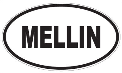 MELLIN - Oval Sticker