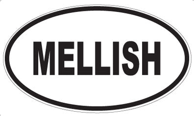 MELLISH - Oval Sticker