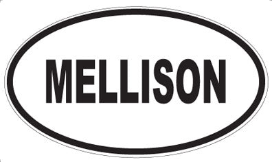MELLISON - Oval Sticker