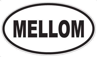 MELLOM - Oval Magnet