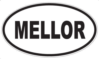 MELLOR - Oval Sticker