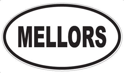 MELLORS - Oval Sticker