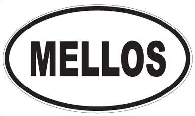 MELLOS - Oval Sticker