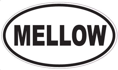MELLOW - Oval Sticker