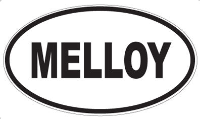 MELLOY - Oval Magnet