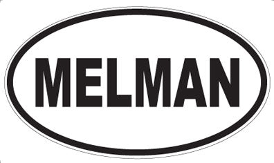 MELMAN - Oval Magnet