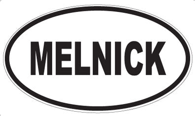 MELNICK - Oval Magnet