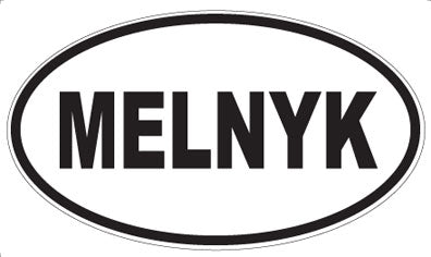 MELNYK - Oval Magnet
