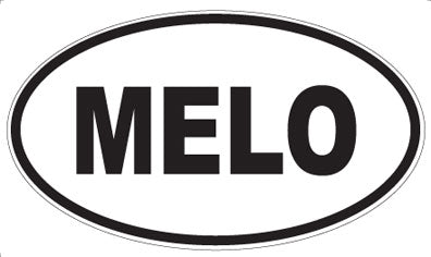 MELO - Oval Sticker