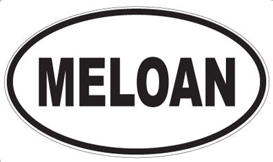 MELOAN - Oval Sticker
