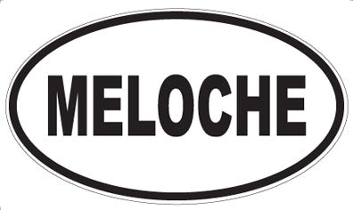 MELOCHE - Oval Sticker