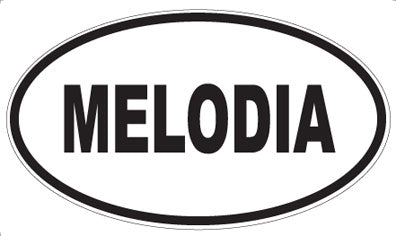 MELODIA - Oval Sticker