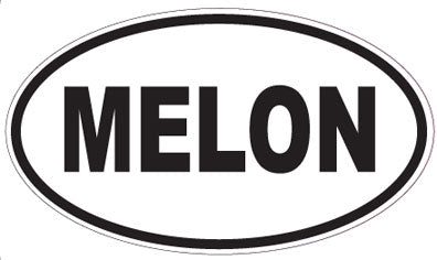 MELON - Oval Sticker