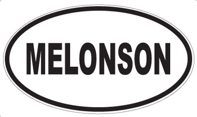 MELONSON - Oval Sticker