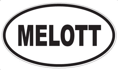 MELOTT - Oval Sticker