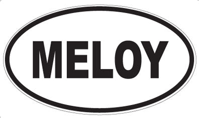 MELOY - Oval Sticker