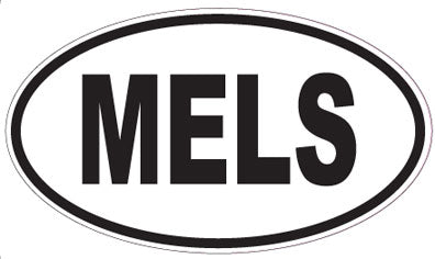 MELS - Oval Sticker