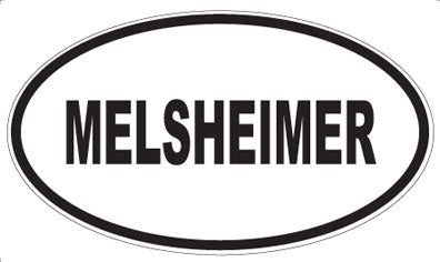 MELSHEIMER - Oval Magnet