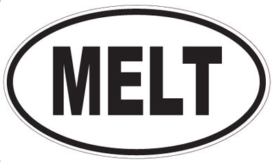 MELT - Oval Sticker
